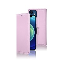 Etui portefeuille Zanae pour iPhone 12 Mini en rose