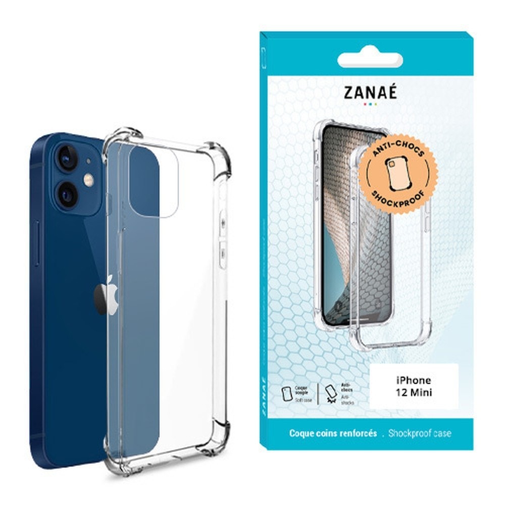 Coque Silicone avec Coins Renforcés pour iPhone 12 Mini
