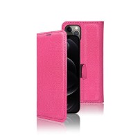 Etui Portefeuille Fushia pour iPhone 12 Pro Max
