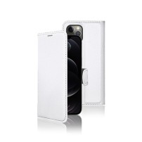 Etui portefeuille Zanae blanc pour iPhone 12 Pro Max