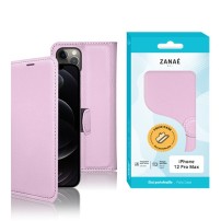 Étui portefeuille rose pour iPhone 12 Pro Max