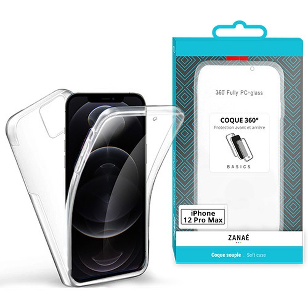 Coque 360 transparente pour iPhone 12 Pro Max