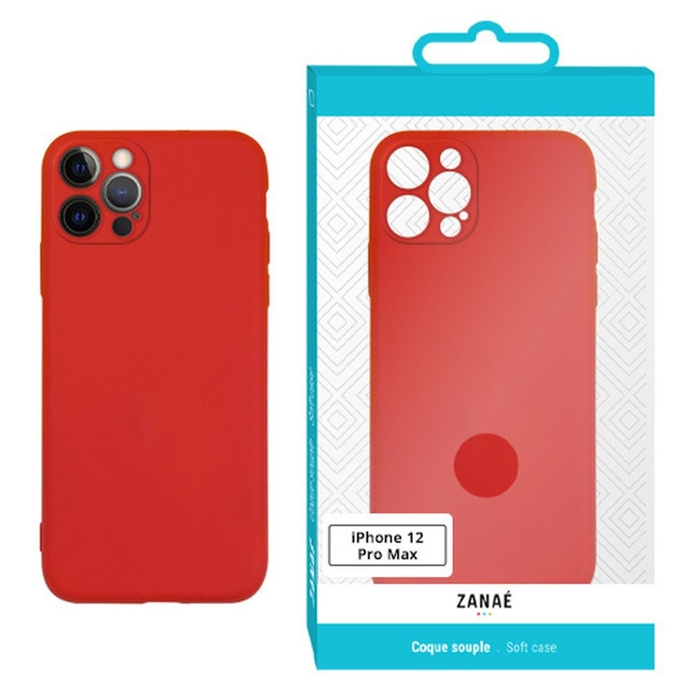 Coque Zanae Color Rouge pour iPhone 12 Pro Max