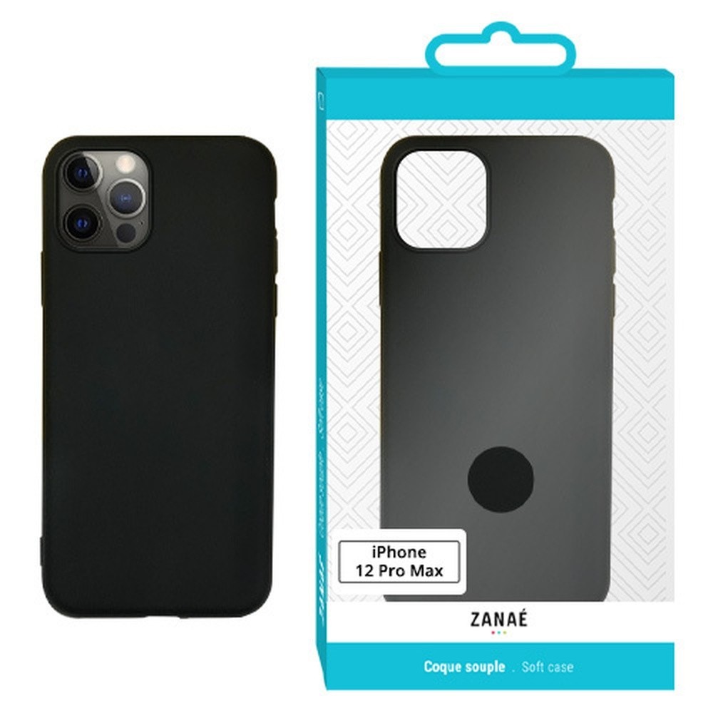 Coque Zanae Color noire pour iPhone 12 Pro Max