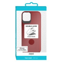 Coque Double Layer rouge pour iPhone 12 Pro Max