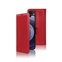 Étui portefeuille rouge pour iPhone 12 et 12 Pro