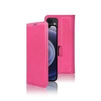 Étui Portefeuille Fushia pour iPhone 12 et 12 Pro