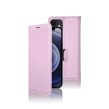 Étui portefeuille Zanae rose pour iPhone 12 et iPhone 12 Pro