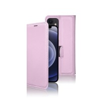 Étui portefeuille Zanae rose pour iPhone 12 et iPhone 12 Pro