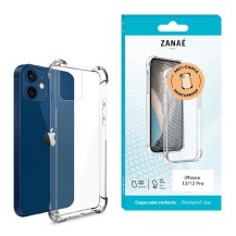 Coque silicone transparente avec coins renforcés pour iPhone 12/12 Pro