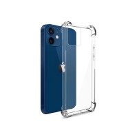 Coque silicone transparente avec coins renforcés pour iPhone 12/12 Pro