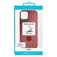 Coque Double Layer Rouge pour iPhone 12 et 12 Pro