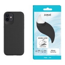 Coque Double Layer noire pour iPhone 12 et 12 Pro