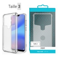 Coque universelle transparente pour appareils tailles 3
