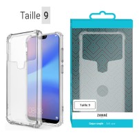 Coque universelle transparente taille 9