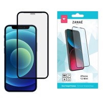 Verre trempé Full Cover pour iPhone 12 Mini noir