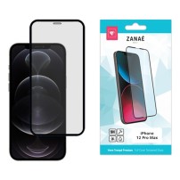 Verre trempé Full Cover noir pour iPhone 12 Pro Max