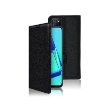 Étui portefeuille Zanae noir pour Oppo A52