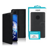 Etui Portefeuille Zanae Noir pour Vivo Y11s