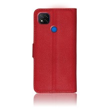 Étui portefeuille rouge pour Xiaomi Redmi 9C
