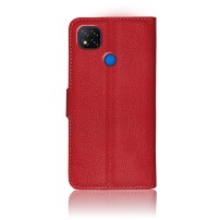 Étui portefeuille rouge pour Xiaomi Redmi 9C