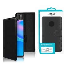 Étui portefeuille noir pour Huawei P Smart (2021)