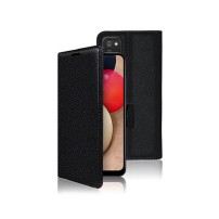 Étui Portefeuille Zanae noir pour Galaxy A02s