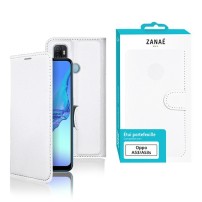 Etui Portefeuille Zanae Blanc pour Oppo A53 et A53s