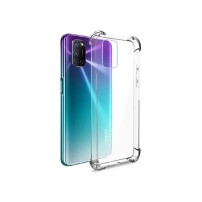 Coque en silicone transparente avec coins renforcés pour Oppo A72