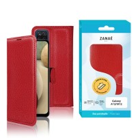 Etui Portefeuille Zanae rouge pour Samsung Galaxy A12/M12