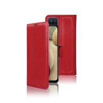 Etui Portefeuille Zanae rouge pour Samsung Galaxy A12/M12