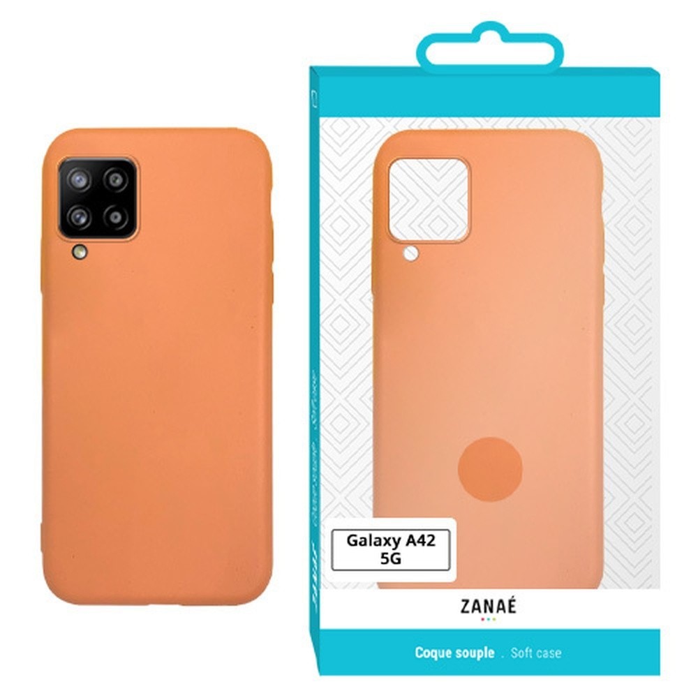 Coque Zanae Color orange pour Samsung Galaxy A42 5G