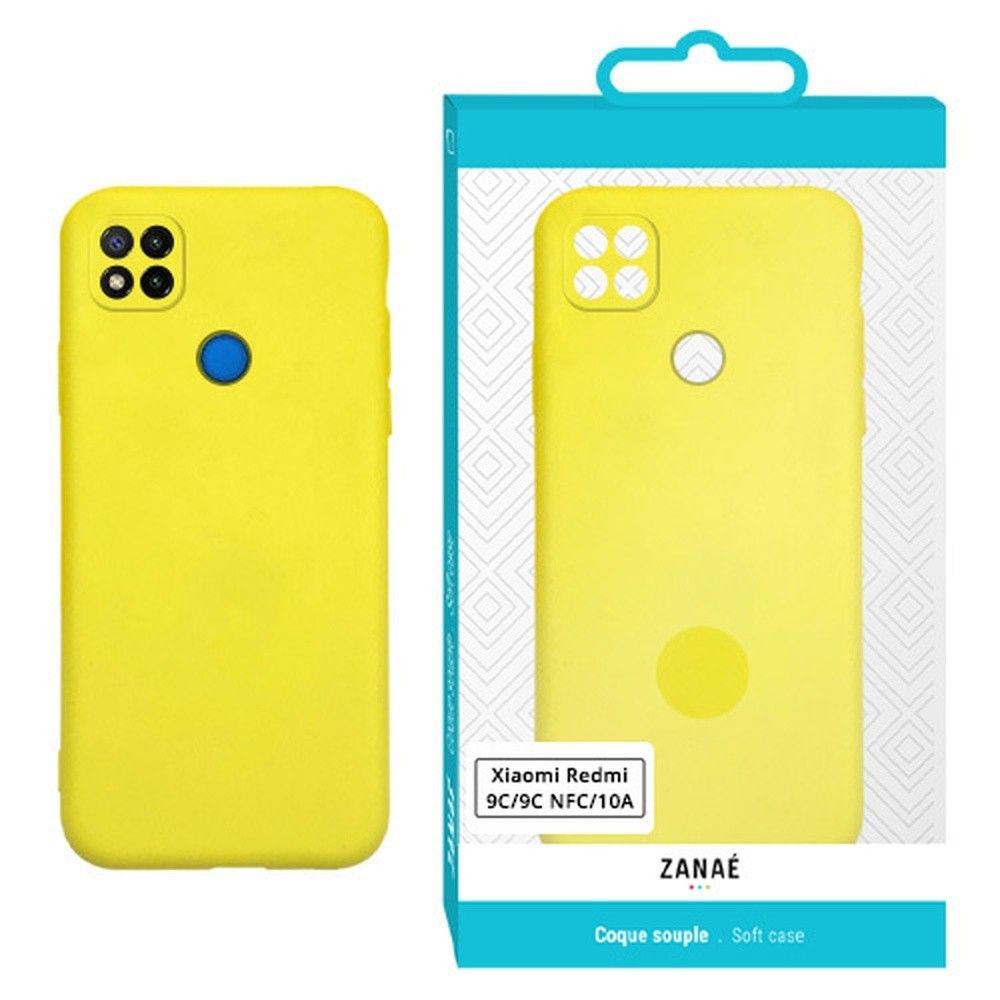Coque Zanae Color jaune pour Xiaomi Redmi 9C/10A