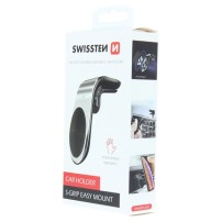 Support voiture magnétique métal Swissten argent