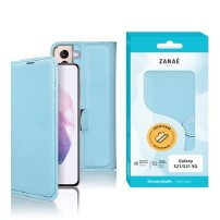 Etui Portefeuille Zanae Bleu Clair compatible Galaxy S21