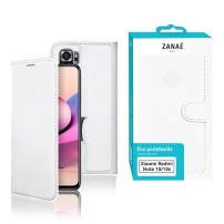 Étui Portefeuille Zanae Blanc pour Redmi Note 10 et Poco M5s