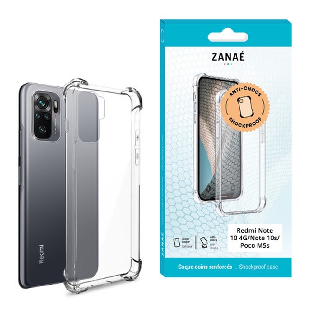 Image principale de la coque silicone transparente avec coins renforcés