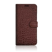 Étui Zanae Croco Chocolat pour iPhone 12 Mini