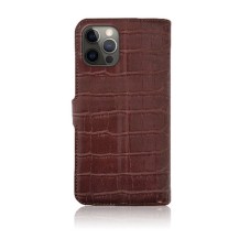 Étui Zanae Croco pour iPhone 12 Pro Max en couleur chocolat