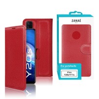 Étui Portefeuille Rouge pour Vivo Y11s/Y20s/Y20i