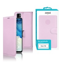 Étui Portefeuille Zanae pour Vivo Y70 en rose