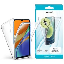 Coque 360 transparente pour Xiaomi Redmi 9C et Redmi 10A