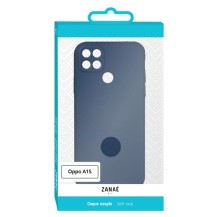 Coque Zanae Color marine pour Oppo A15 montrée sur un fond neutre.