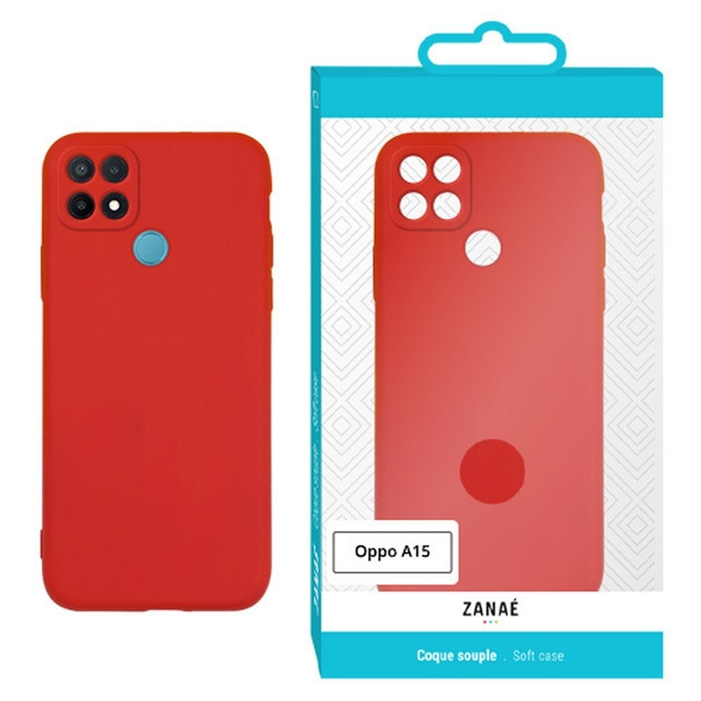 Coque Zanae Color Rouge pour Oppo A15