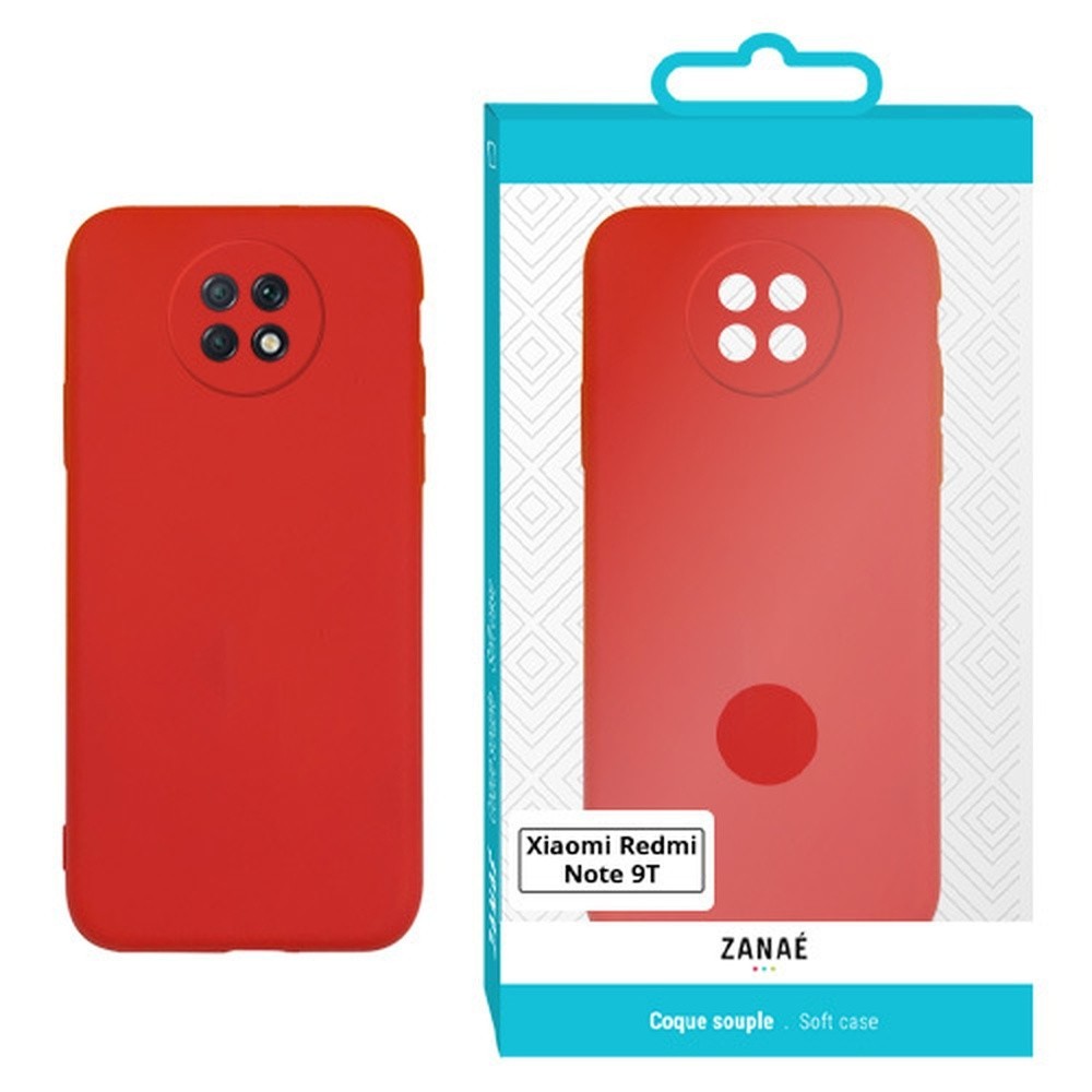 Coque rouge Zanae Color pour Xiaomi Redmi Note 9T