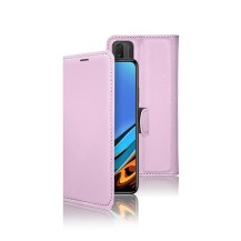Étui portefeuille rose pour Xiaomi Redmi 9T avec fonctionnalité Stand