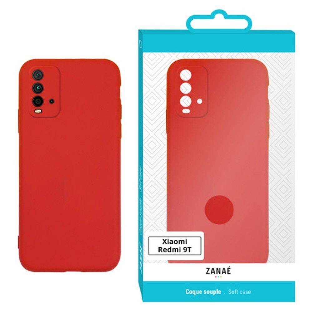 Coque Zanae Color rouge pour Xiaomi Redmi 9T