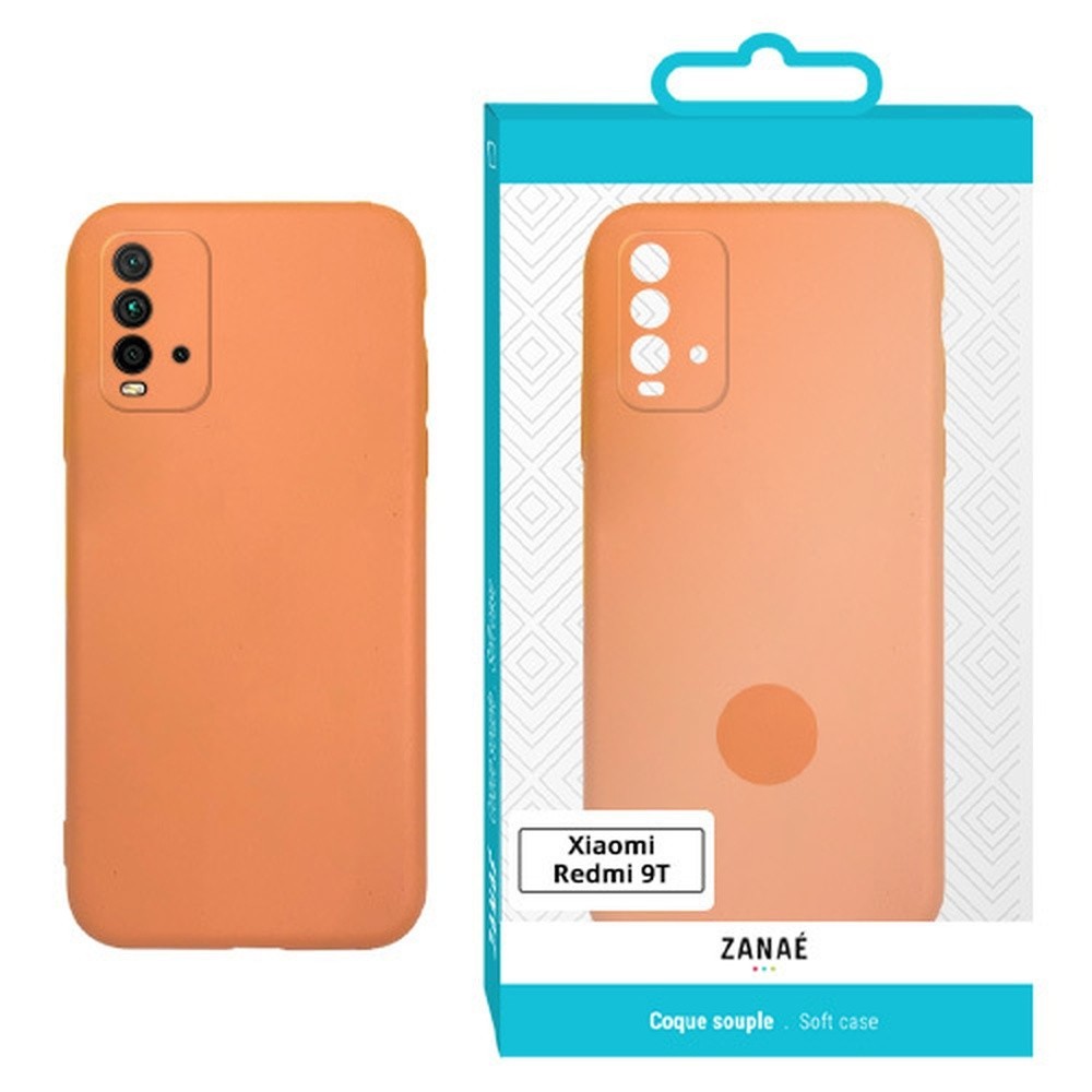 Coque Zanae Color orange pour Xiaomi Redmi 9T