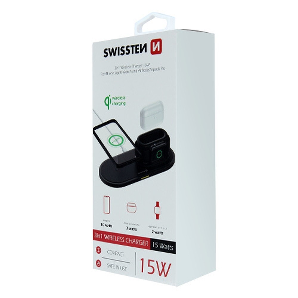 Chargeur par induction Swissten 3 en 1