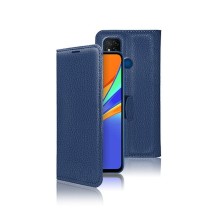 Étui Portefeuille Zanae marine pour Xiaomi Redmi 9C et 10A